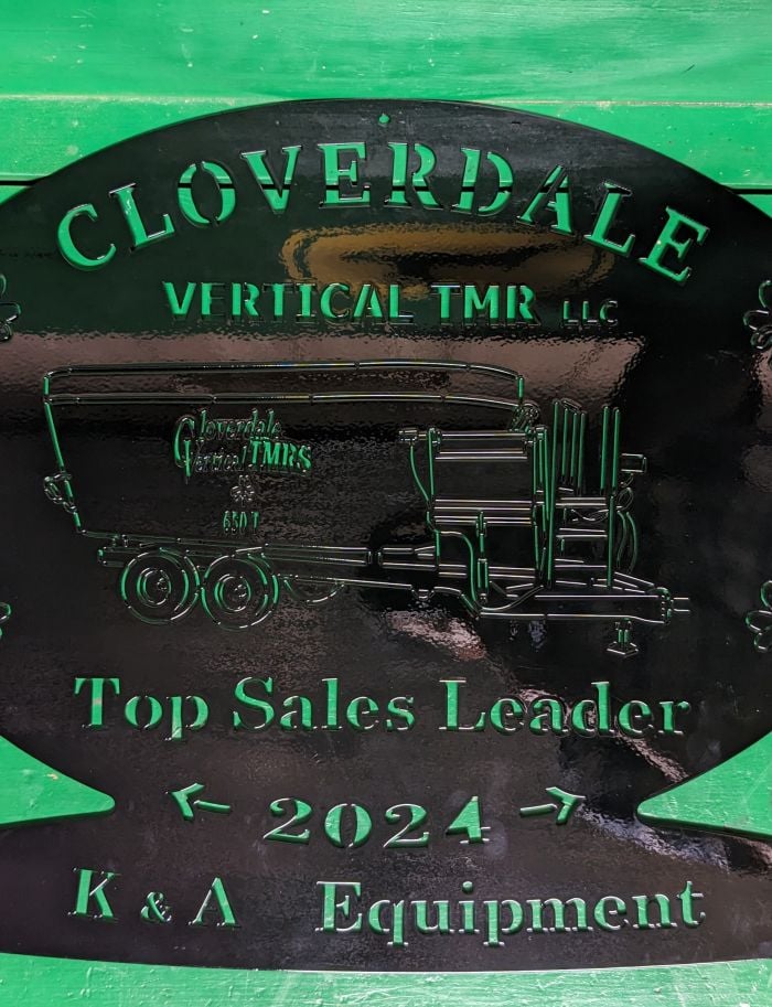 An award from vertical TMR showcasing our high sales volume